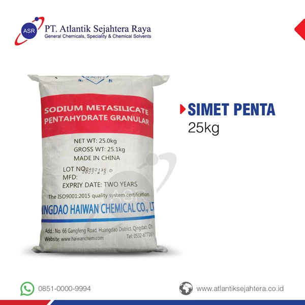  Sodium Meta Silicate Pentahydrate / Simet Penta